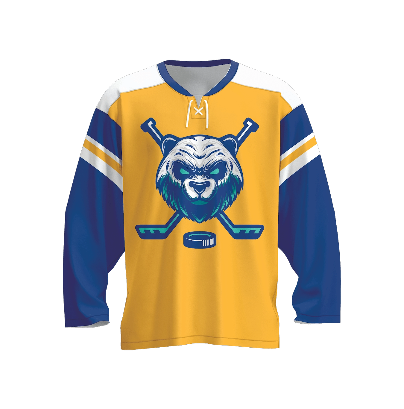 Lace-Up Hockey Jersey — custom hockey uniform