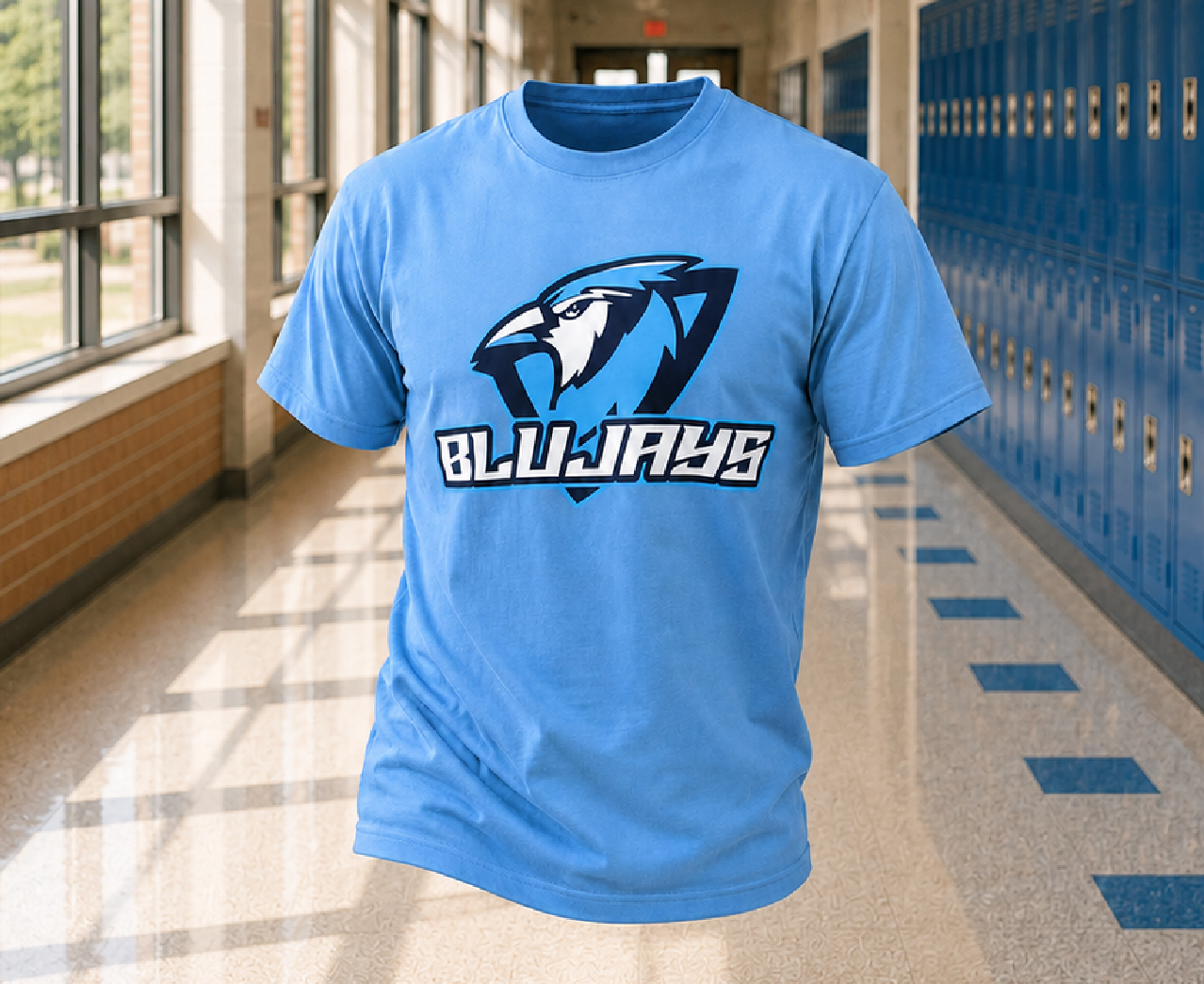 4-Day Printed Tee - 60/40 Cottonblend — custom jammies & loungewear uniform