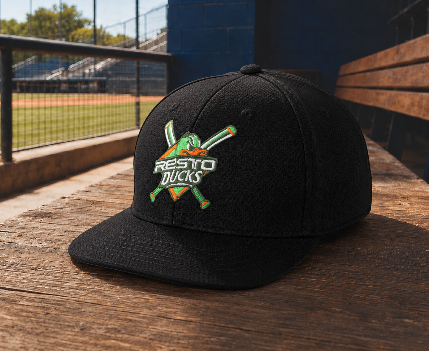 RESTO Flex Embroidered Hat — custom baseball uniform