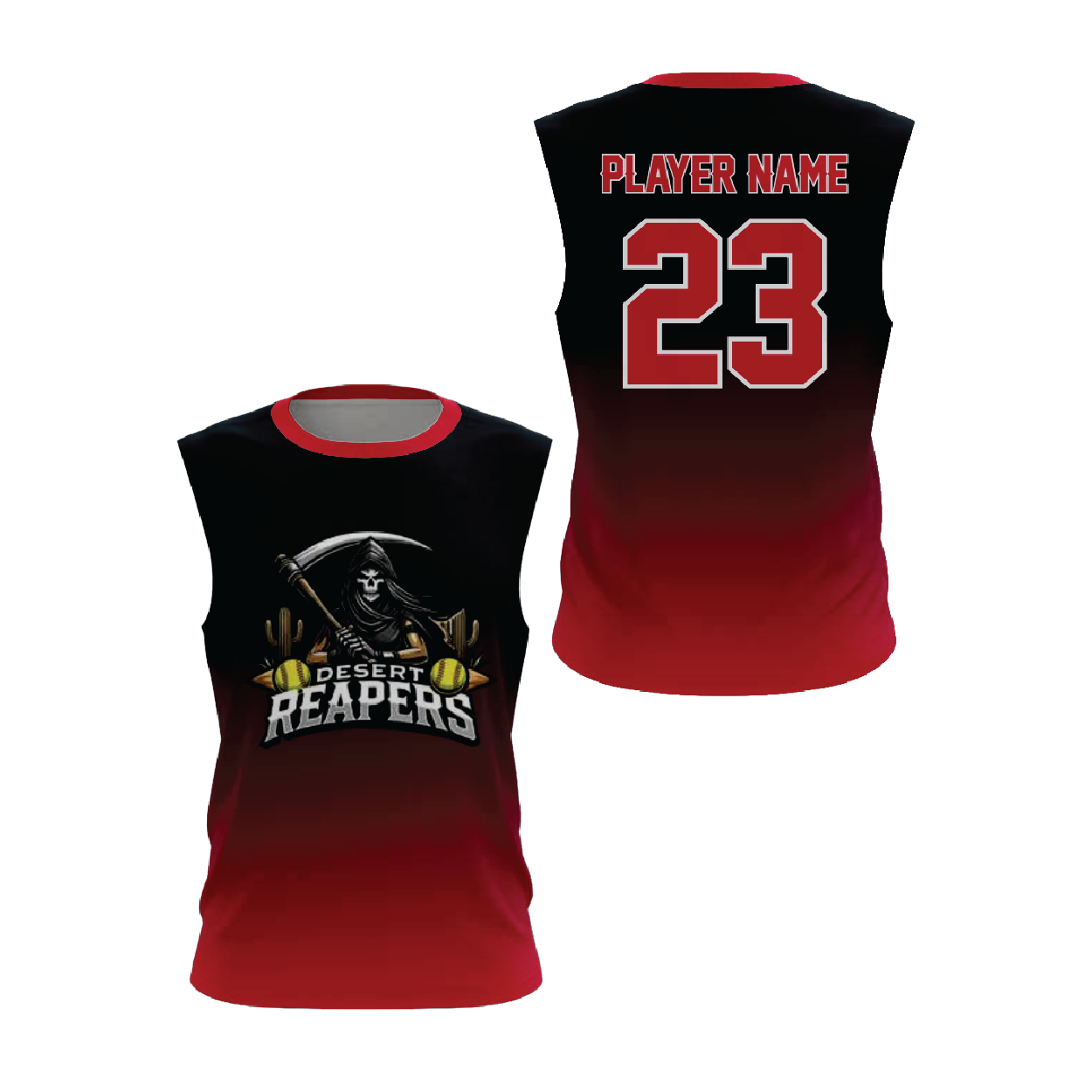Sleeveless Pullover Crewneck Baseball Jersey