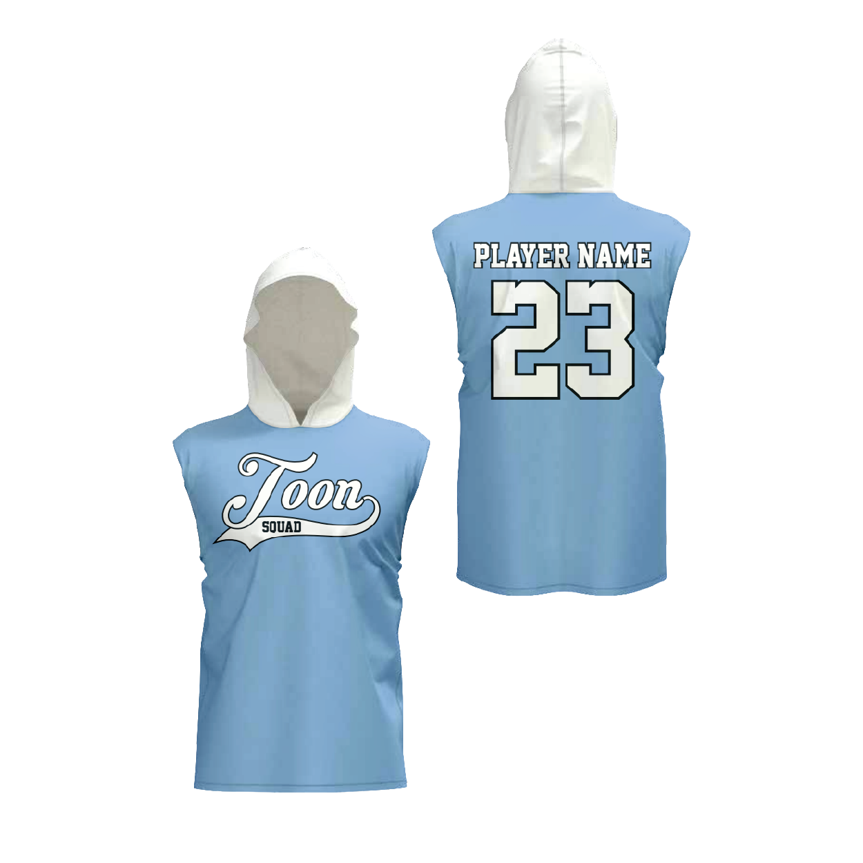 Men's and Youth Sleeveless Compression Tee with Hood