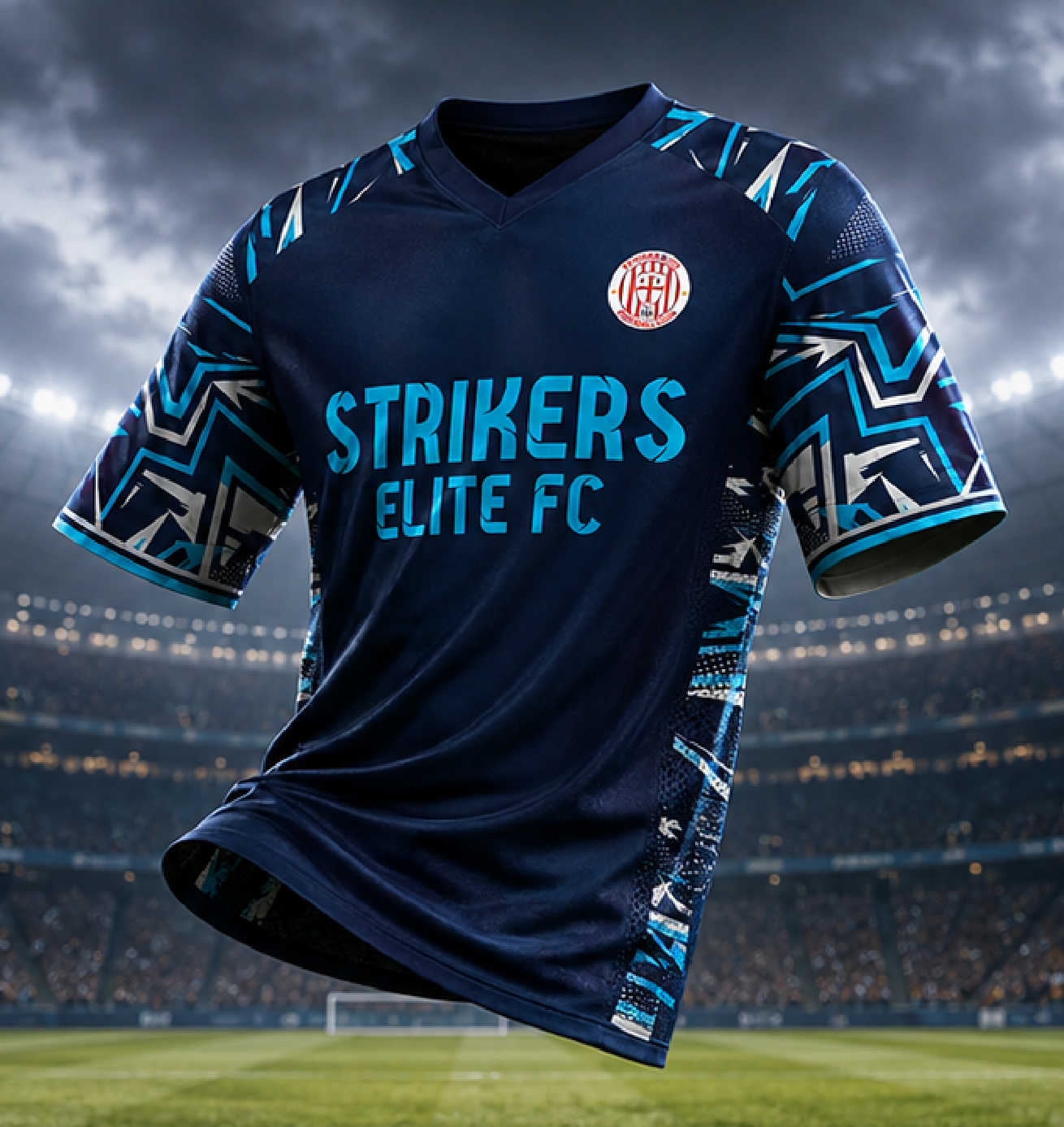 Soccer Pro Jersey (4-Way Stretch) (V-Neck) — custom soccer uniform