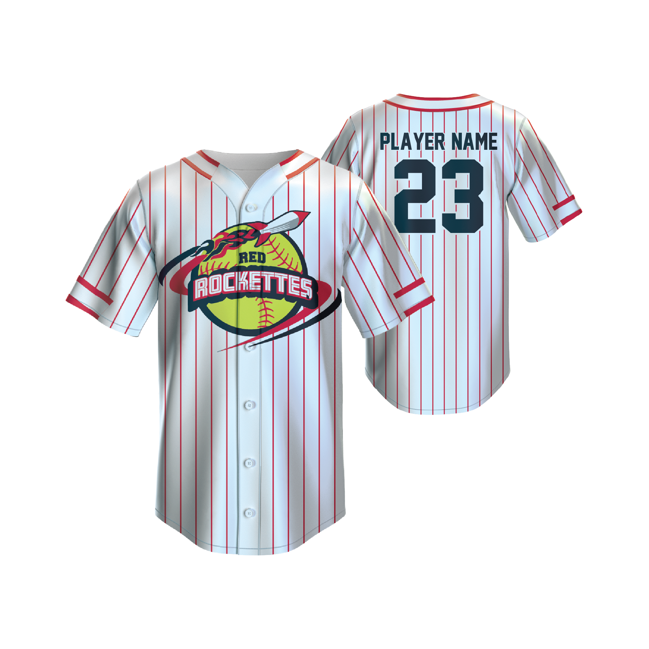 Full-Button Softball Jersey