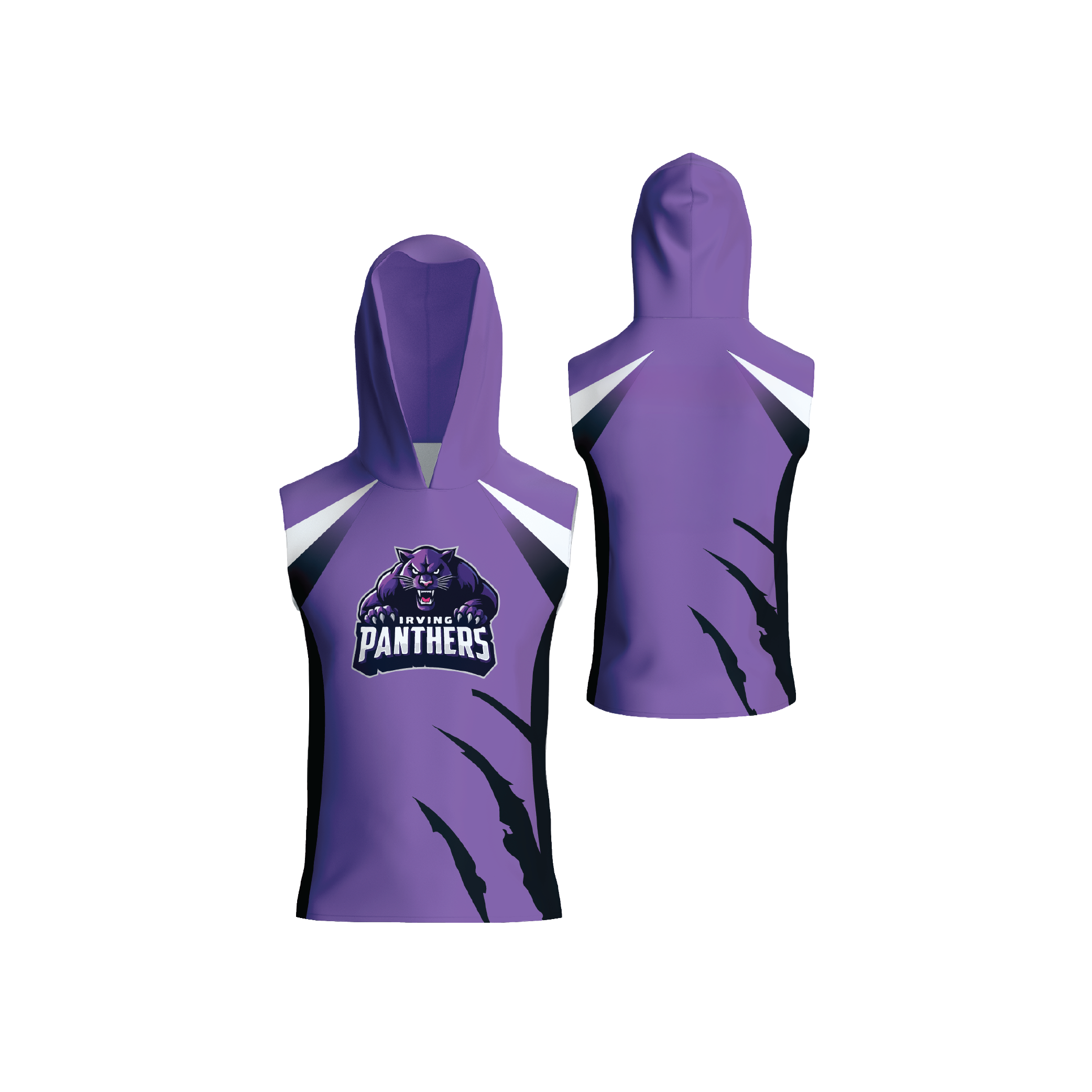 Men's and Youth Sleeveless Compression Tee with Hood
