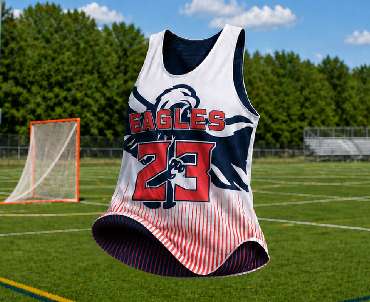 Reversible Lacrosse Pinnie — custom lacrosse uniform