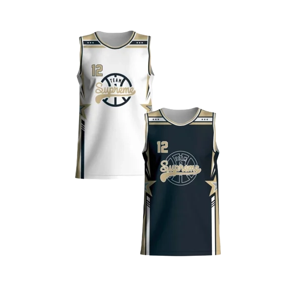 Crewneck Standard Reversible Jersey (Double-Ply) — custom youth basketball uniform