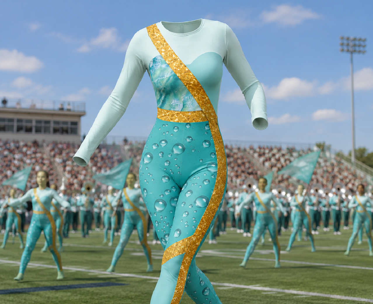 Compression Unitard — custom marching band uniform