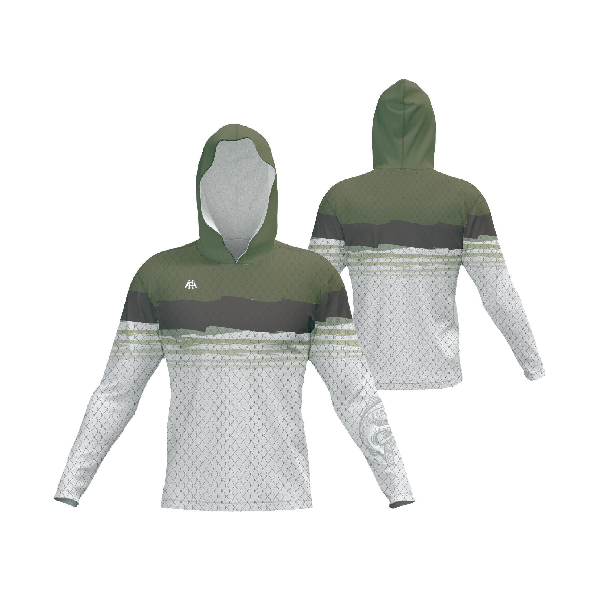 Fishing Hooded Long Sleeve Tech T-Shirt