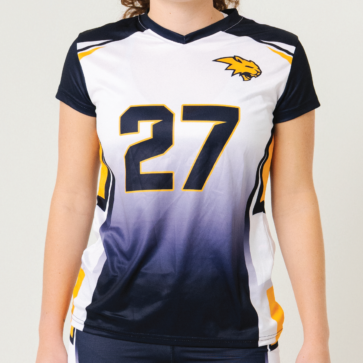 Cap Sleeve V-Neck Jersey (Women's, Youth) thumbnail 2