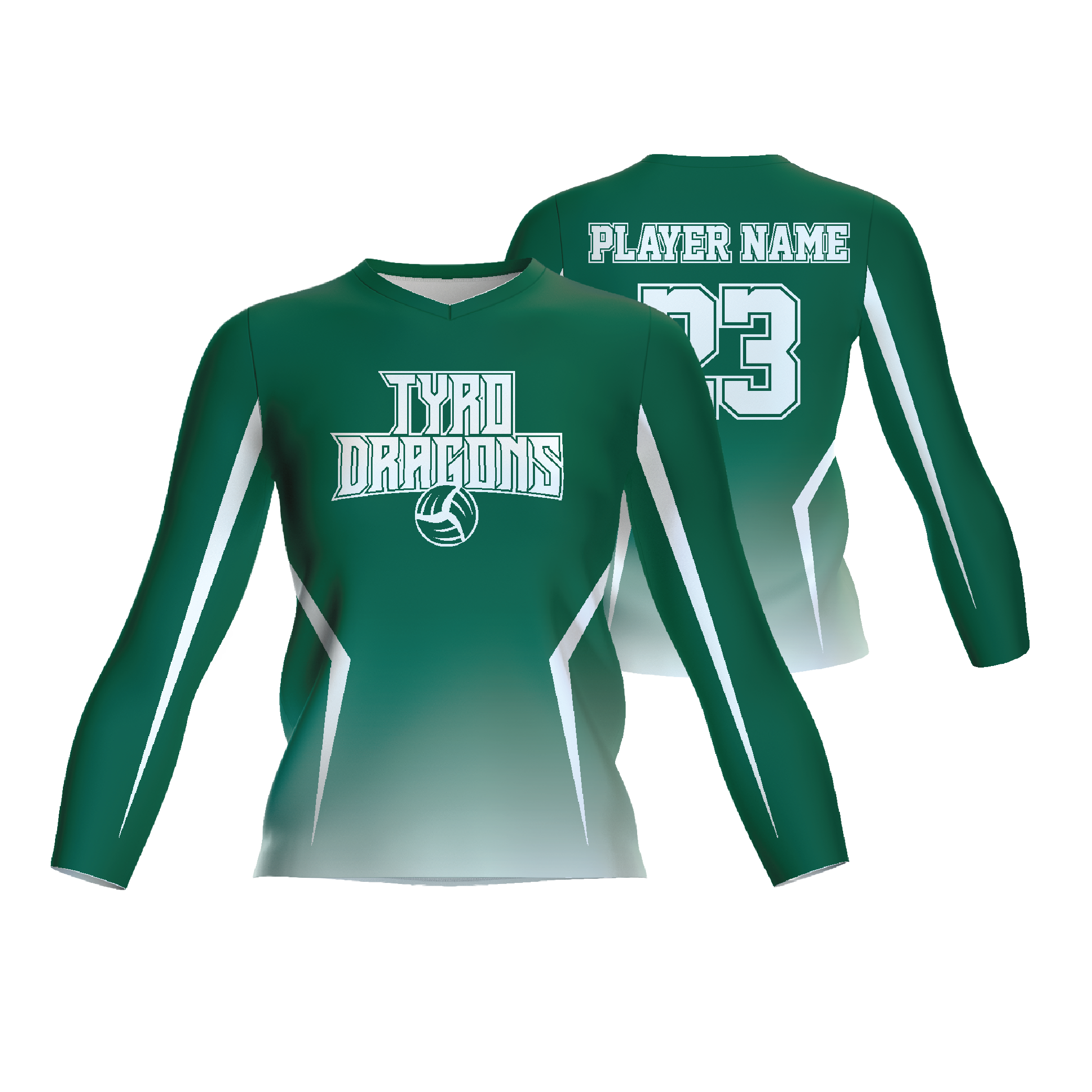 Pro Long Sleeve V-neck Jersey (Women's, Youth)