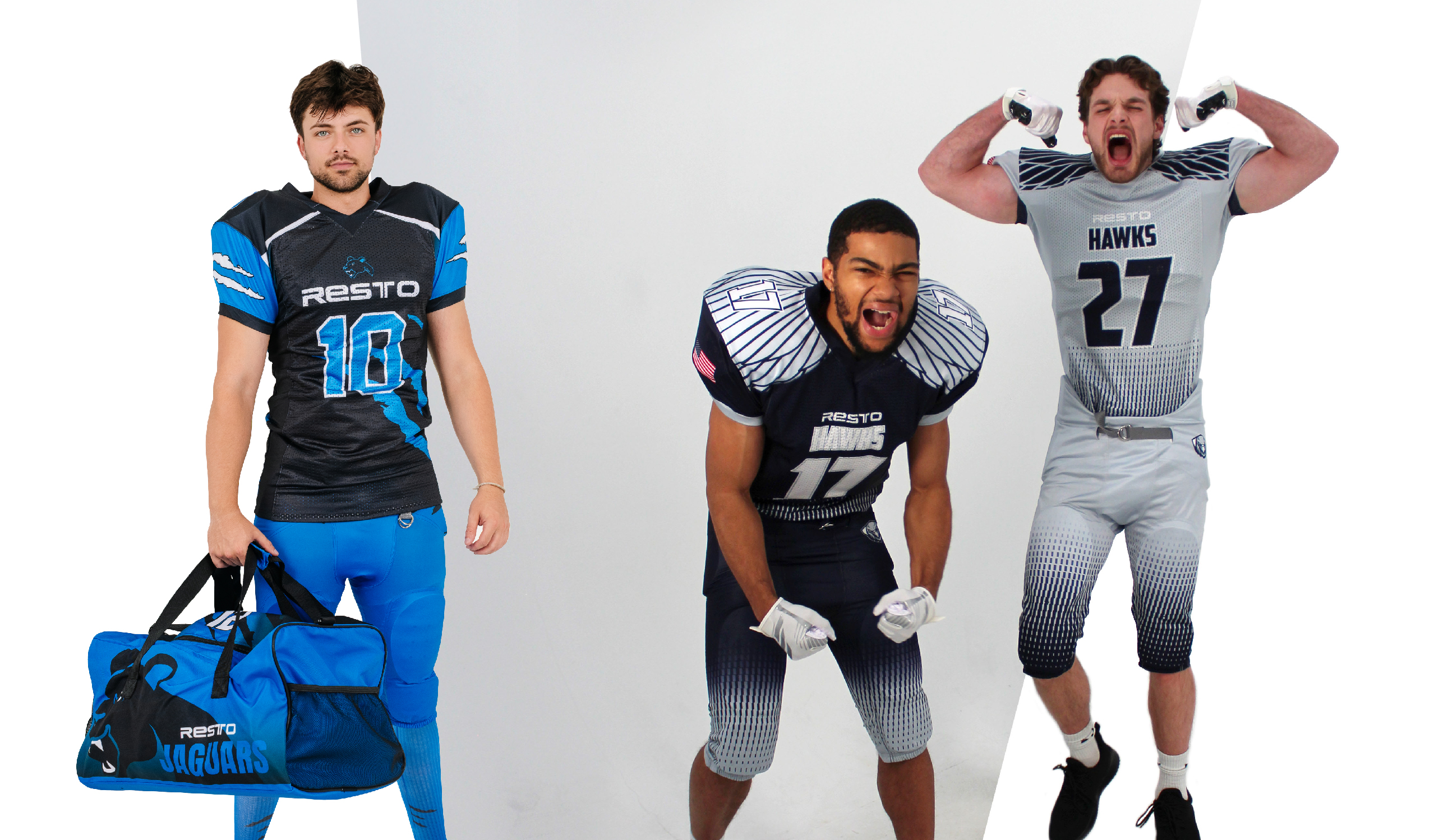 team background soccer players in custom jerseys facing away