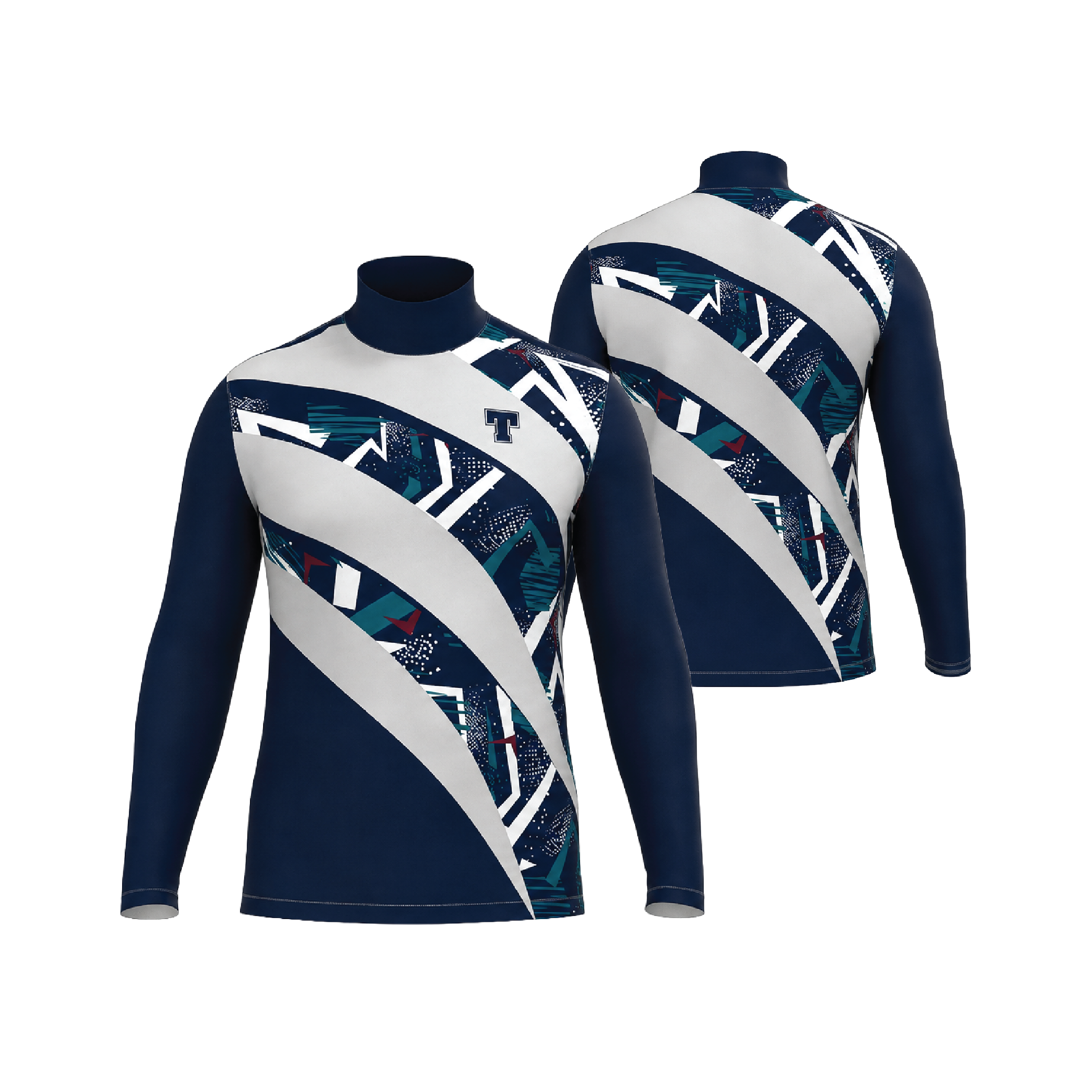 Long Sleeve Mock Turtle Stretch Top
