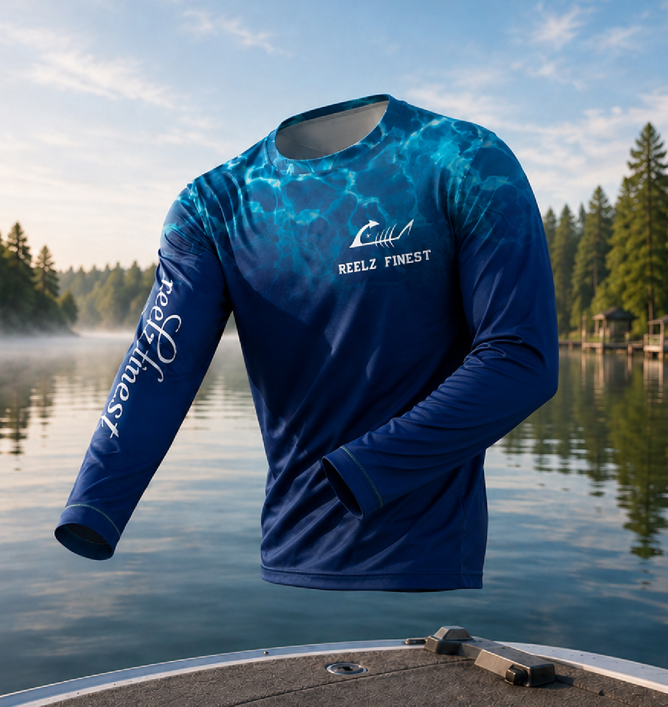 Fishing Long Sleeve Tech Tee — custom fishing uniform