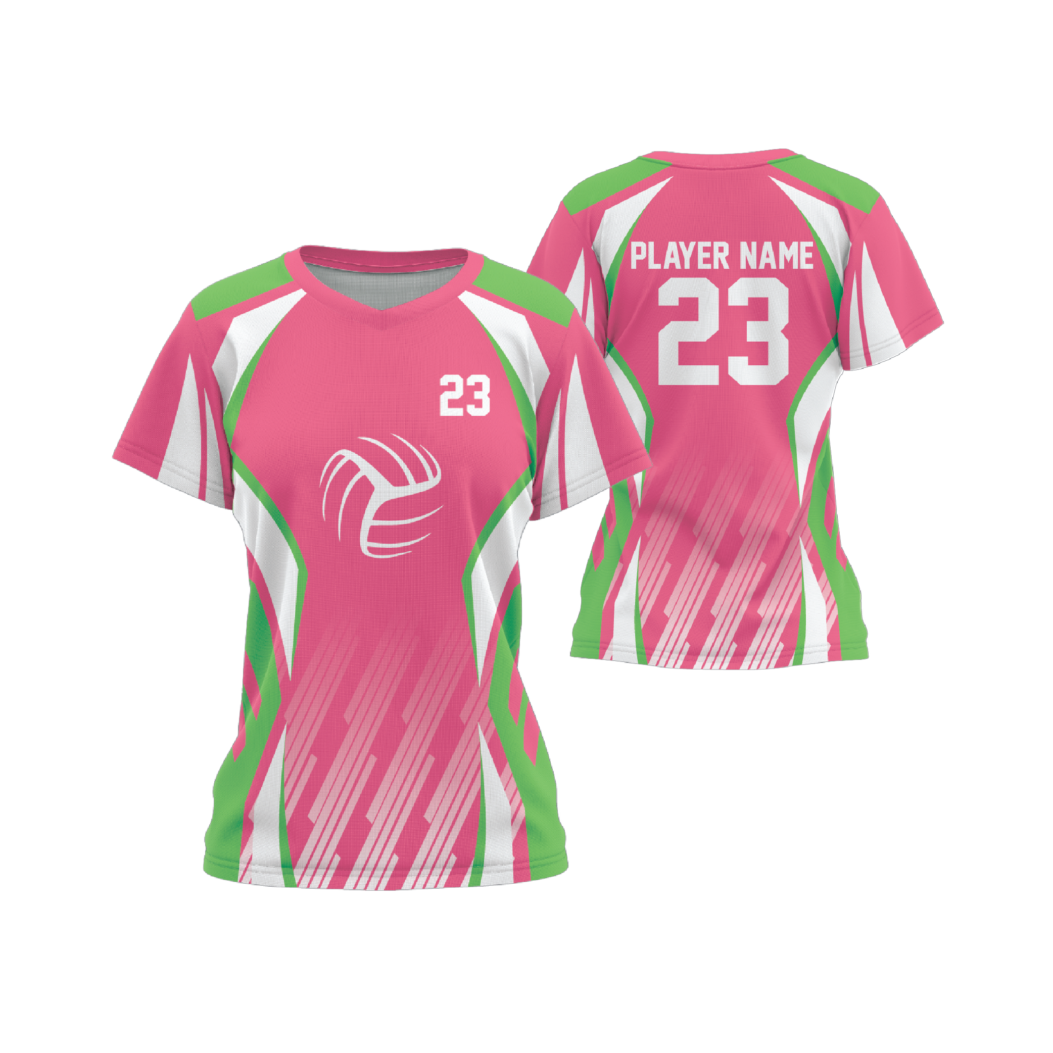 Short Sleeve V-Neck Volleyball Jersey (Men's, Women's, Youth)