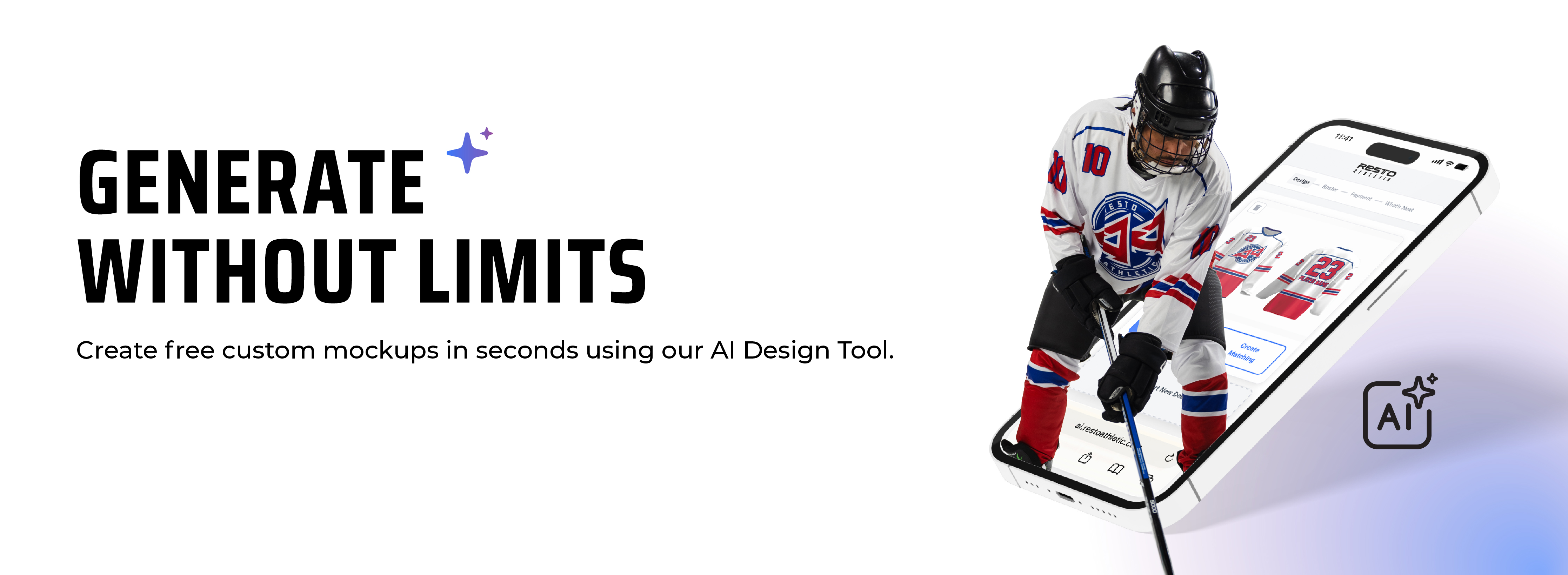 AI Generator Graphic - Hockey.