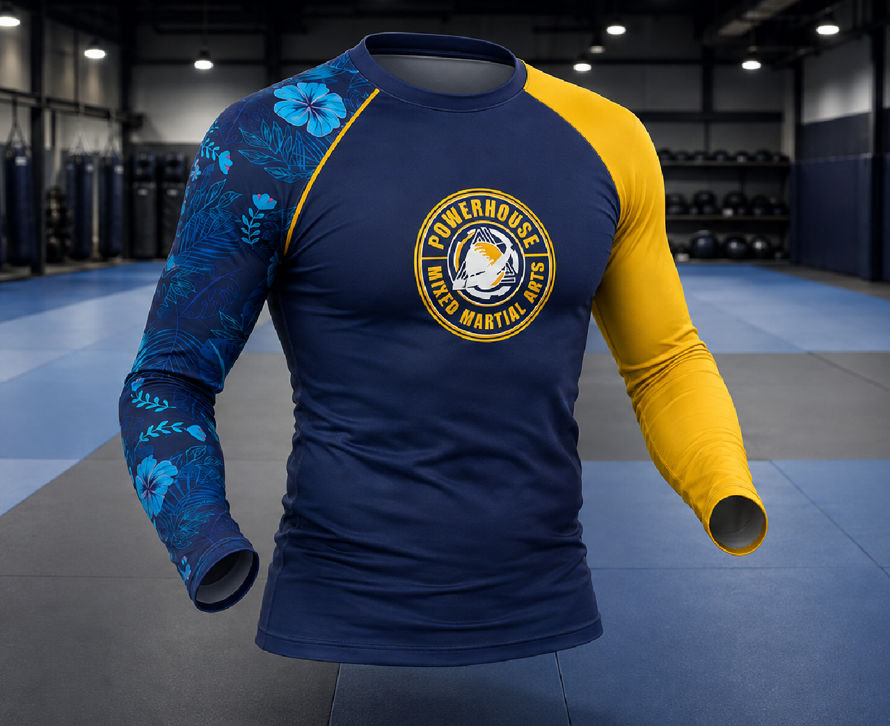 Long Sleeve Rash Guard — custom wrestling uniform