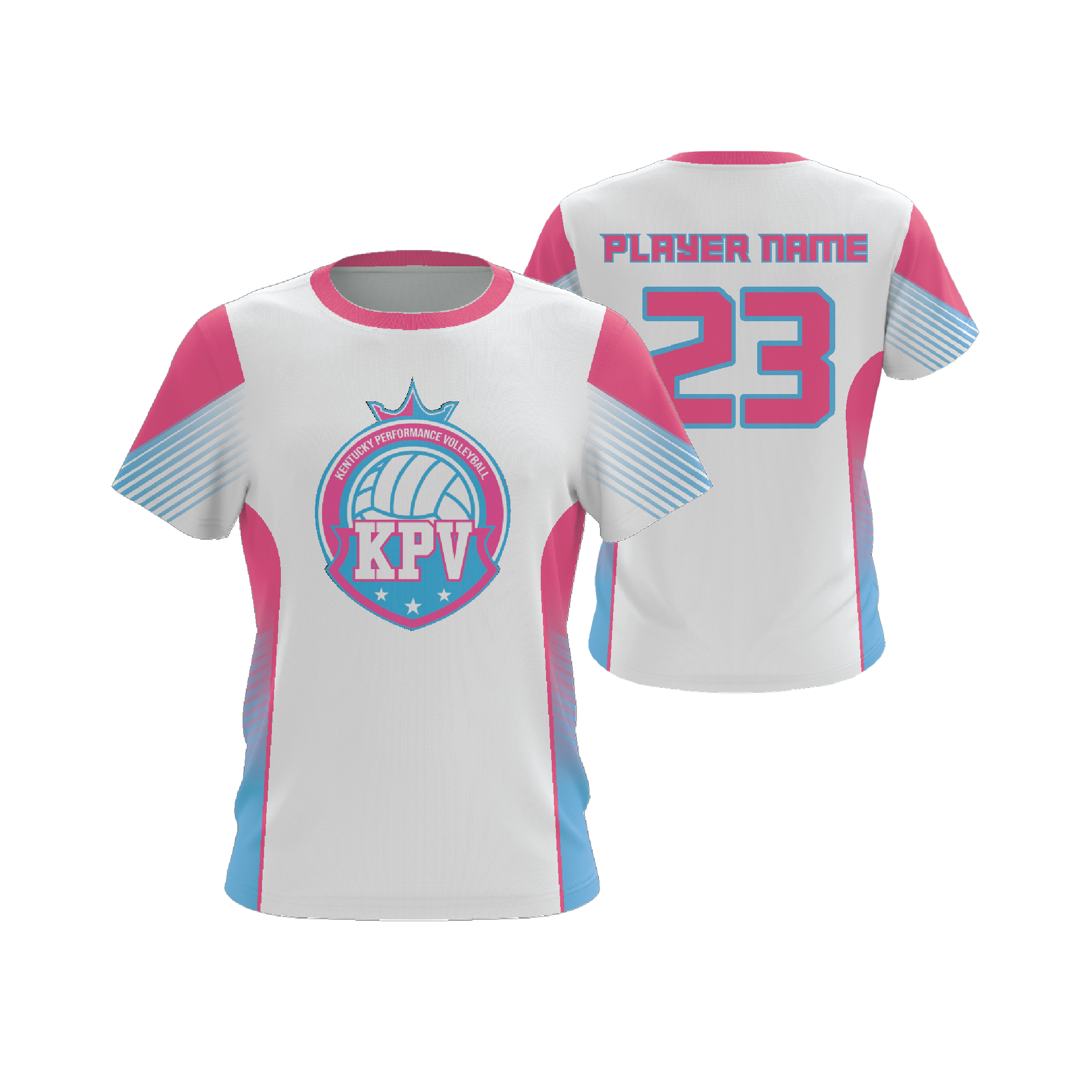 Short Sleeve Crewneck Volleyball Jersey (Men's, Women's, Youth)