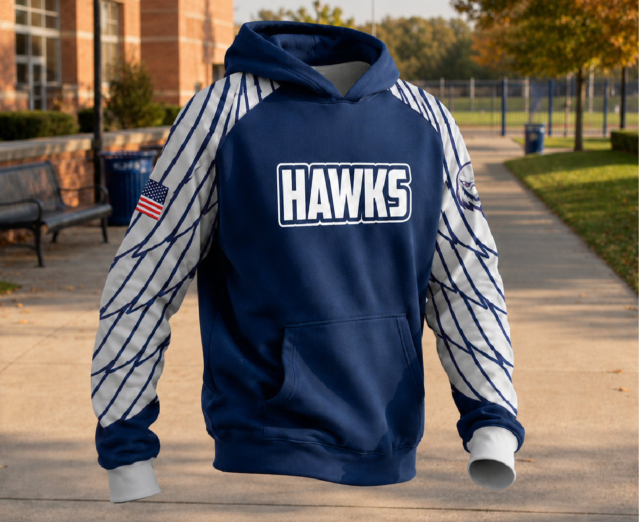 Fleece Hoodie — custom rugby uniform