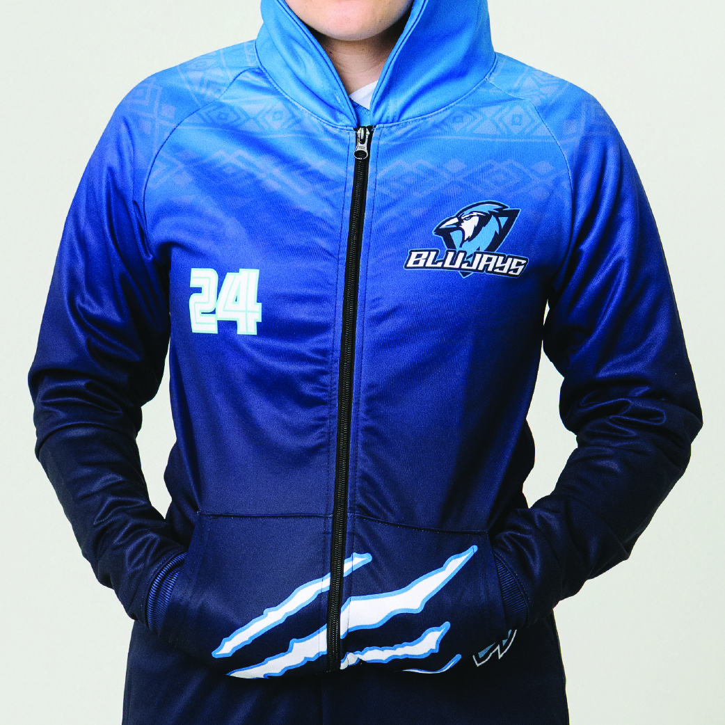 Full-Zip Hooded Warm-Up Jacket thumbnail 2