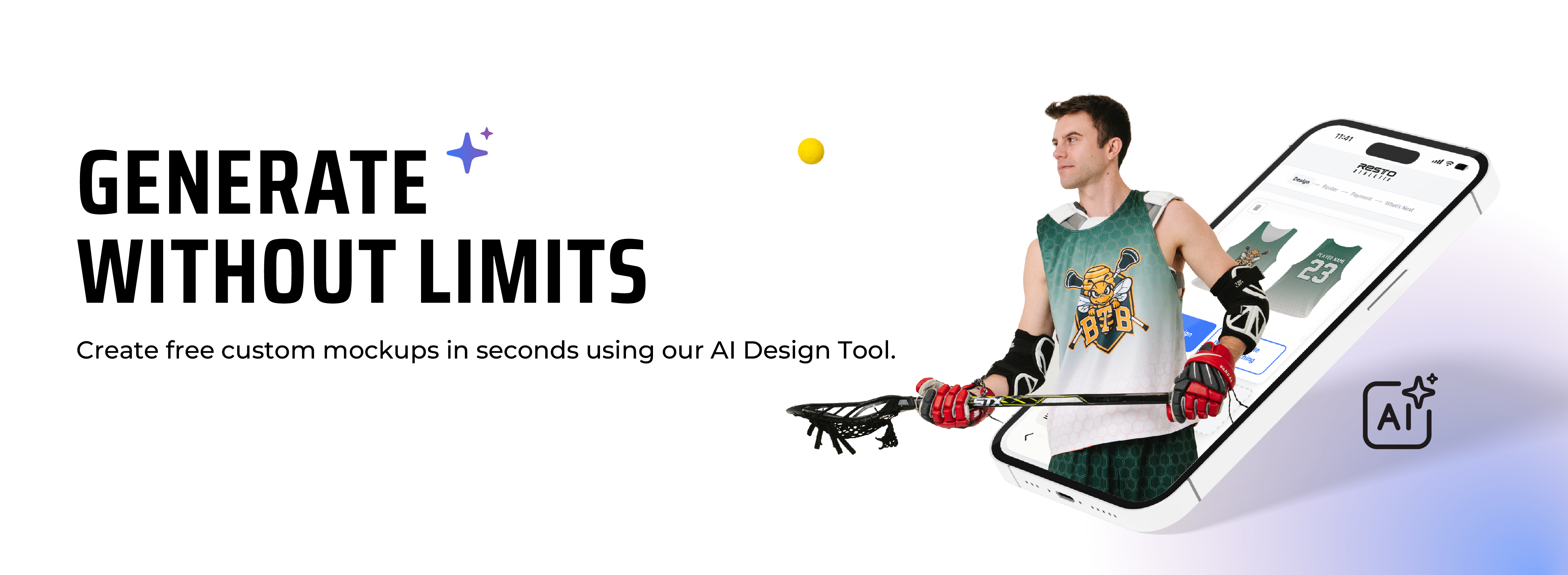 AI Generator Graphic - Lacrosse