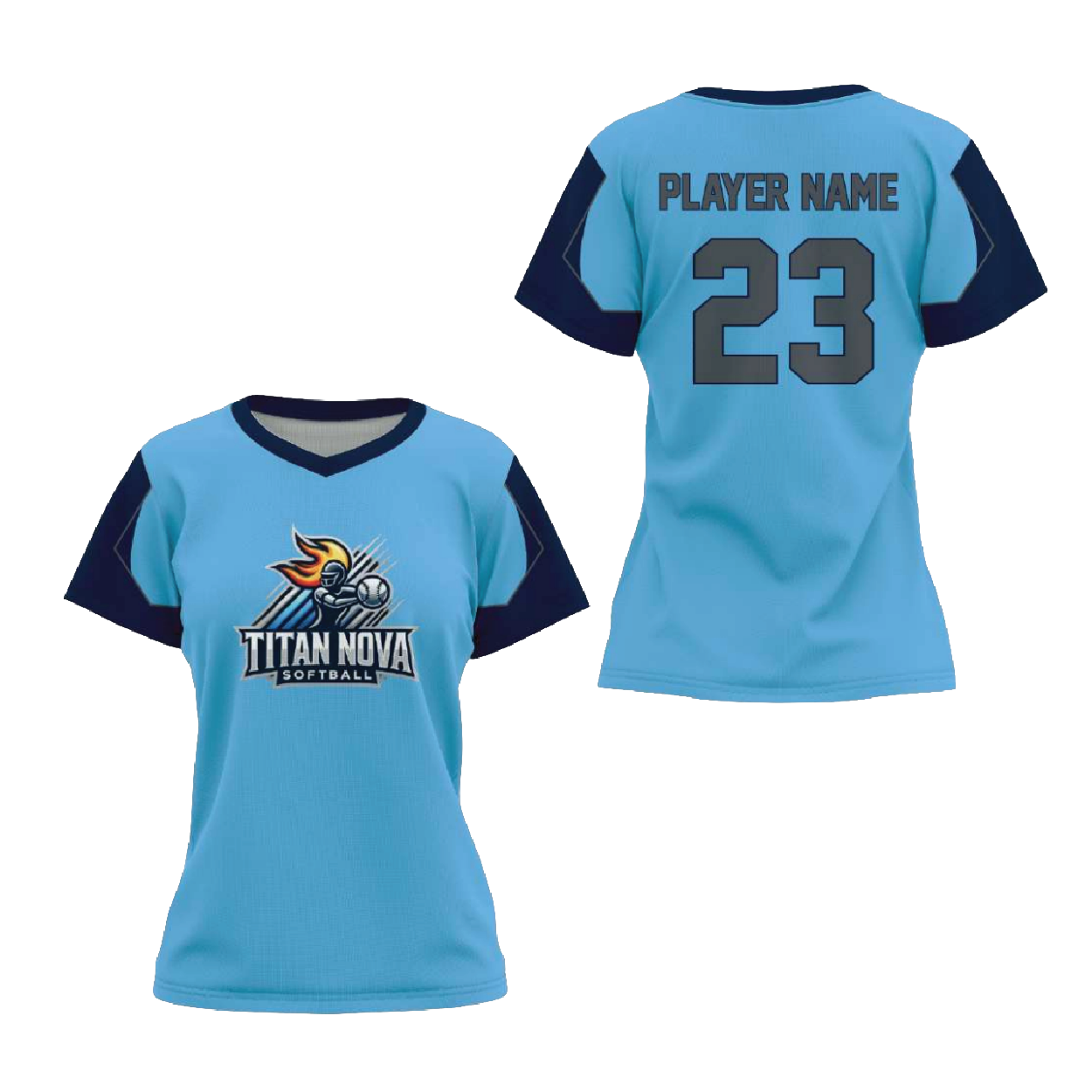 Pro V-Neck Short Sleeve Pullover Softball Jersey