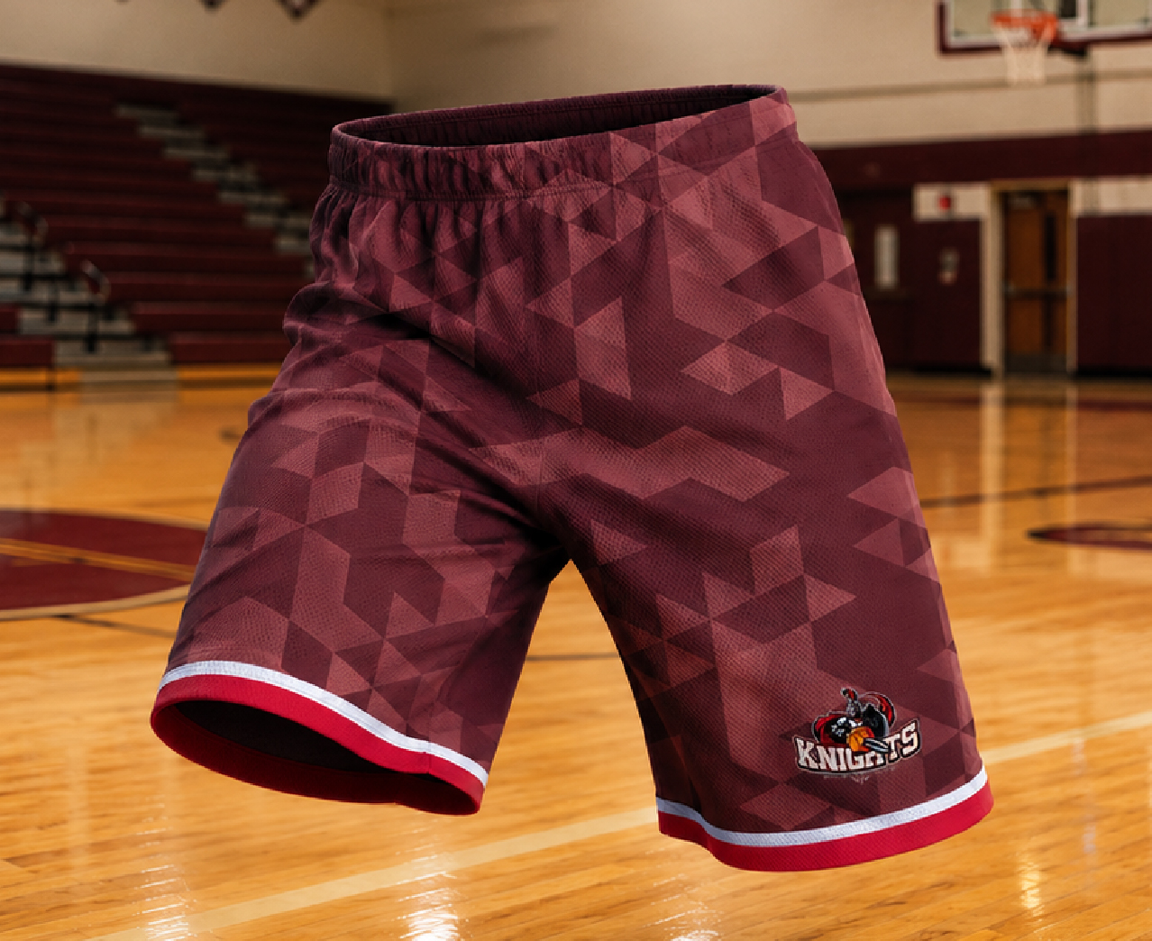 Regular Elastic Waist Short — custom youth basketball uniform