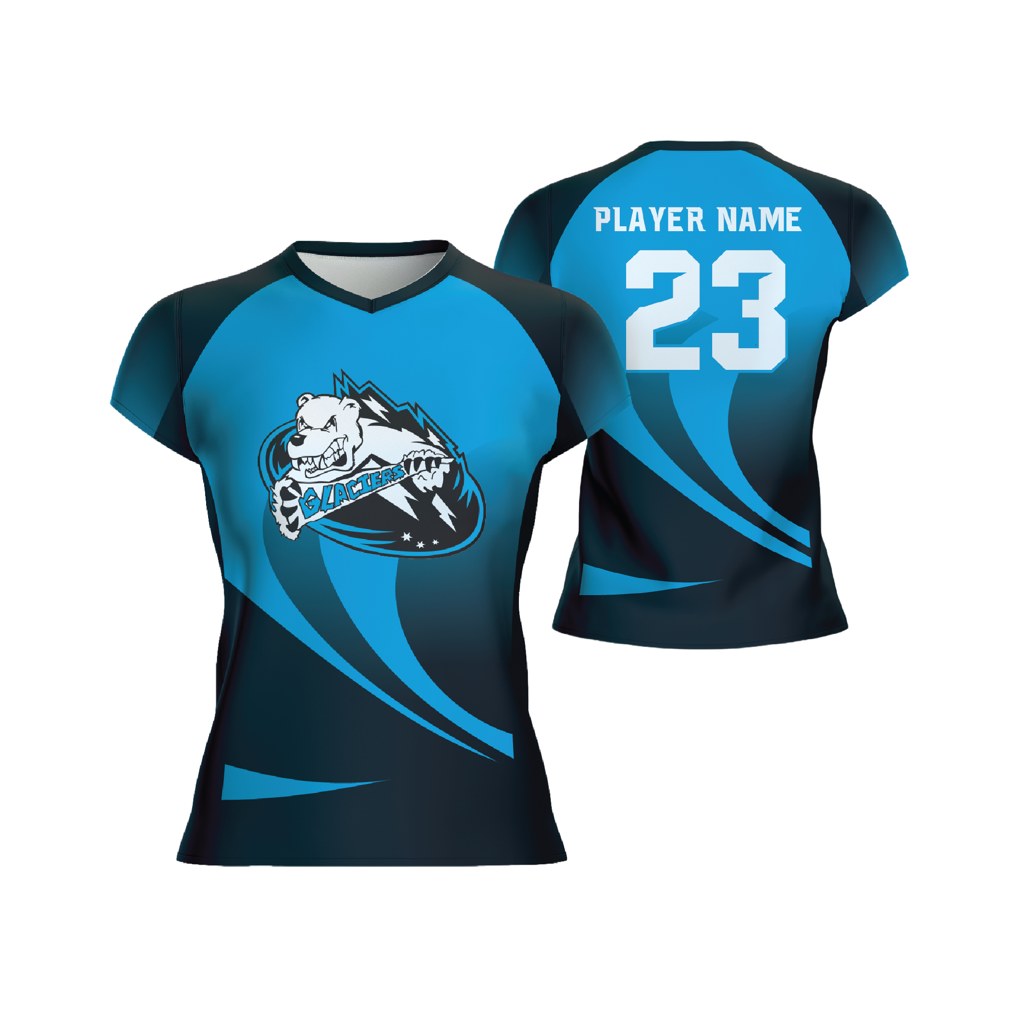 Cap Sleeve V-Neck Jersey (Women's, Youth)