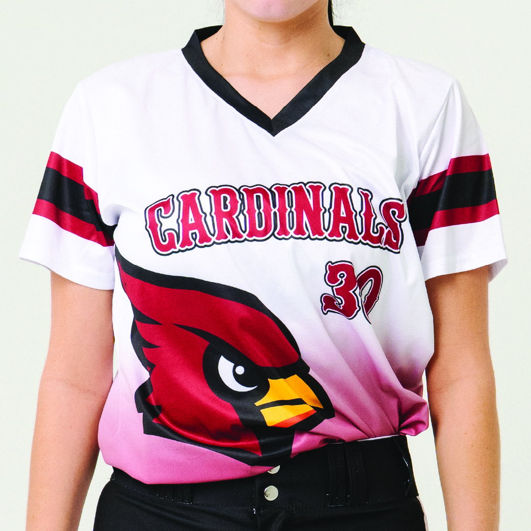 Pro V-Neck Short Sleeve Pullover Softball Jersey thumbnail 2